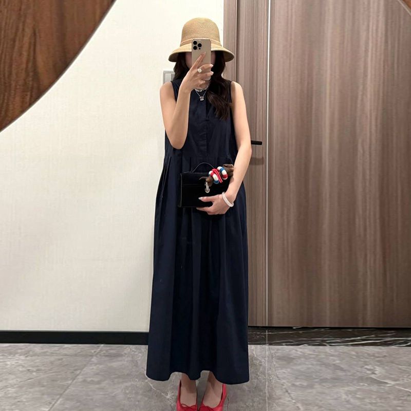 Womens Soft Knit Loose All-Match Comfortable Dress