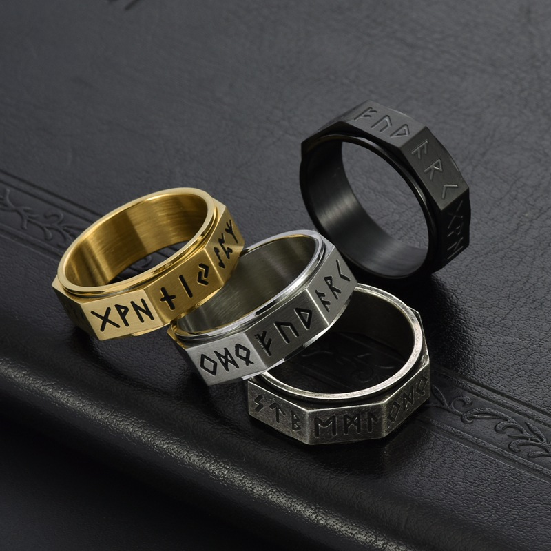 Viking Stainless Steel Can Be Rotatable Ring