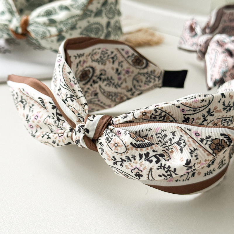Satin Paisley Boho Chic Hairband
