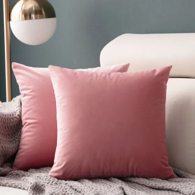 Velvet Nordic Cushion Pillow Sofa Cushion Office Chair Backrest Bed Head Backrest Cushion Pillow Girl Pink - Shop at LoveMi