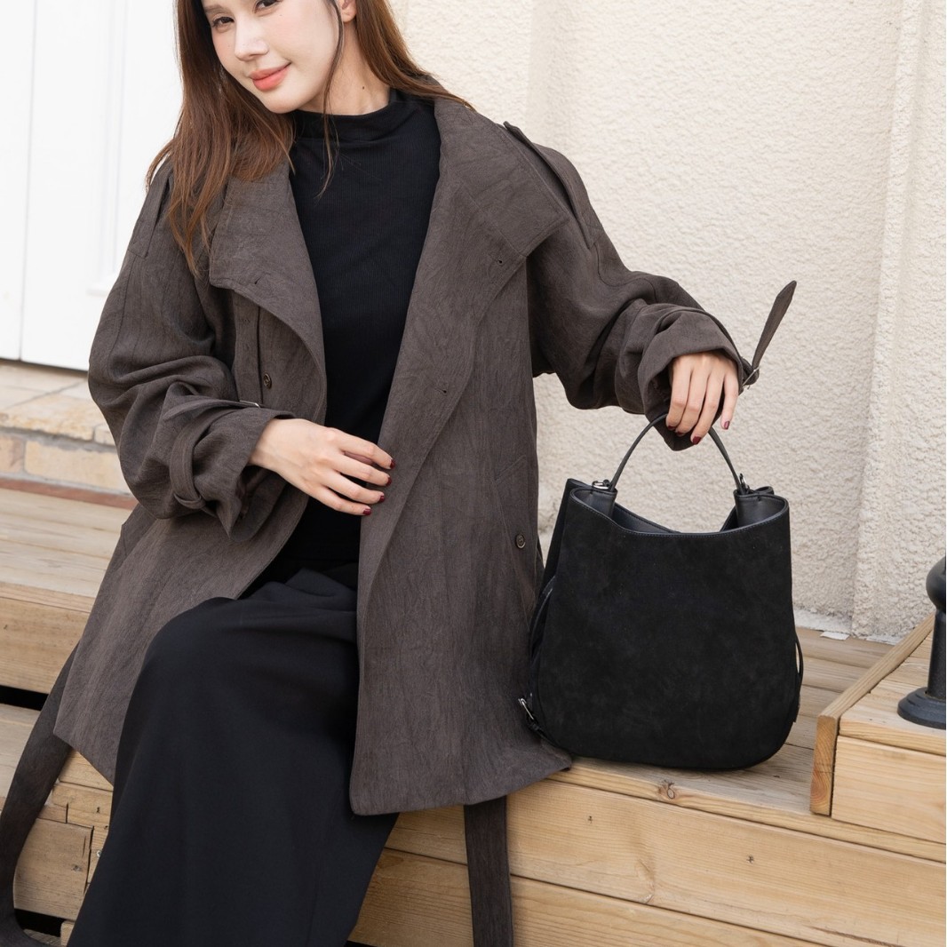 Matte Cowhide Niche Shoulder Crossbody Bag