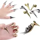 Retro Punk Personality Nail Ring view 11