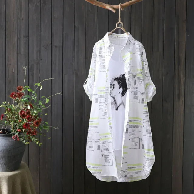 Casual Loose Wide Striped Collar Sun Protection Clothing Long Shirt Green - Shop at LoveMi