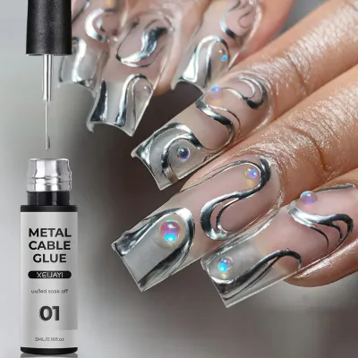5ml Nail Metal Cable Adhesive Hoy Edge Painted