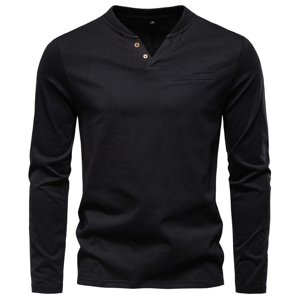 Mens V Neck Slim Fit Base Layer Shirt