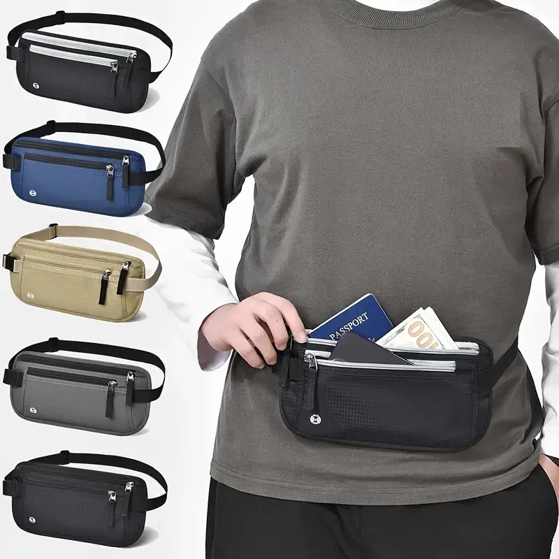 Passport Document Bag Personal Invisible Waterproof Mobile Phone Rfid