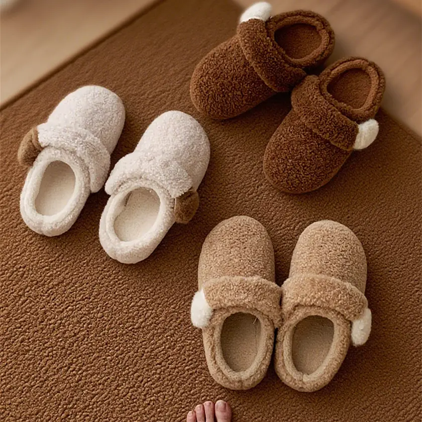 Japanese-style Minimalist Cotton Slippers