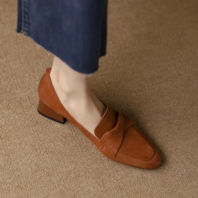 Commuting Elegant Low Heel Women's Shoes Caramel 38 - Shop at LoveMi