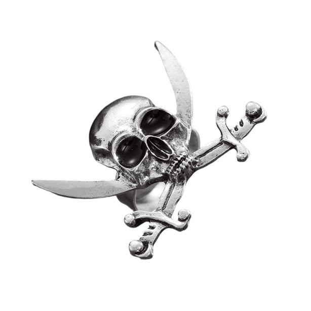 Halloween Skull Pirate Adjustable Opening Ring