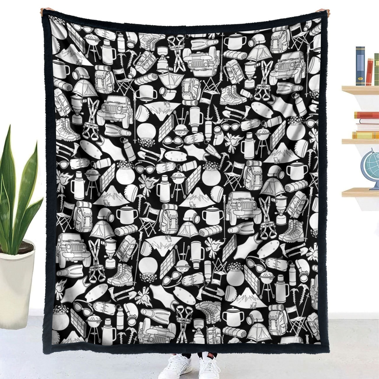 Polyester Throw Blanket with Brush, picture 10 of 12