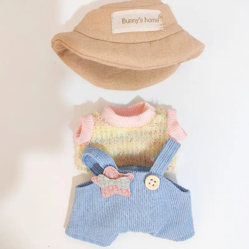 15cm Doll Clothes T-shirt Pants Accessories Set