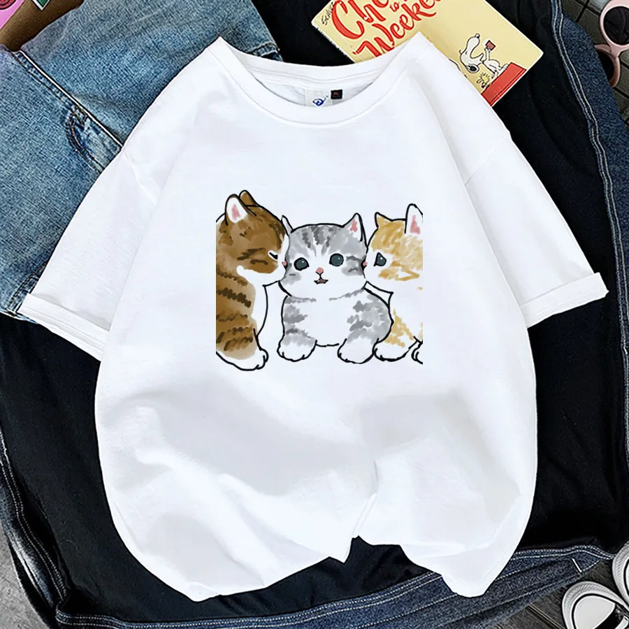 Women's Printed Cat Short Sleeve - P9425 22