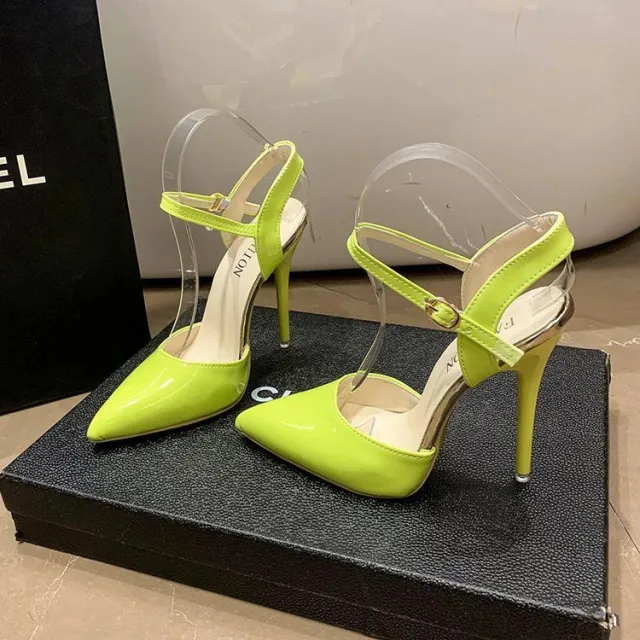 European And American Ankle strap Buckle Sandals Women Green - Shop at LoveMi