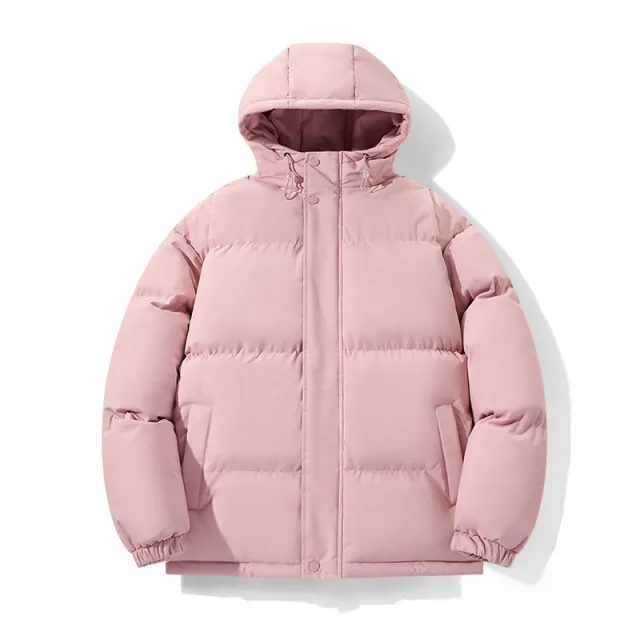 Cotton Loose Thickening Keep Warm Casual Hooded Coat Keep Warm Fall Winter Casual Clothes Pink - Shop at LoveMi