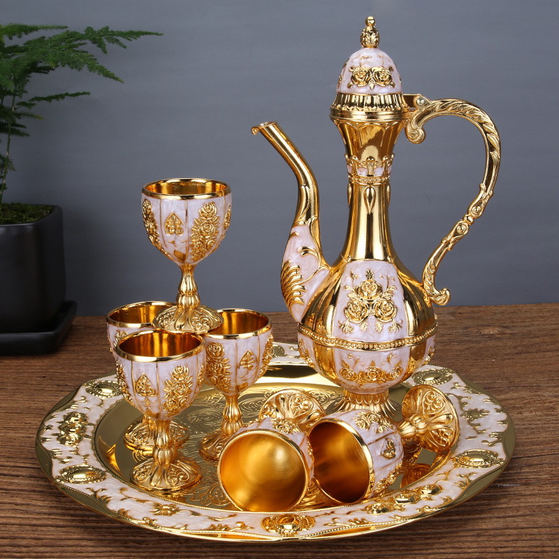 Exquisite Wine Set Court Stylehome Decor Piece Classic And Creative Wine Glasses And Carafes For Dining Rooms And Hotels