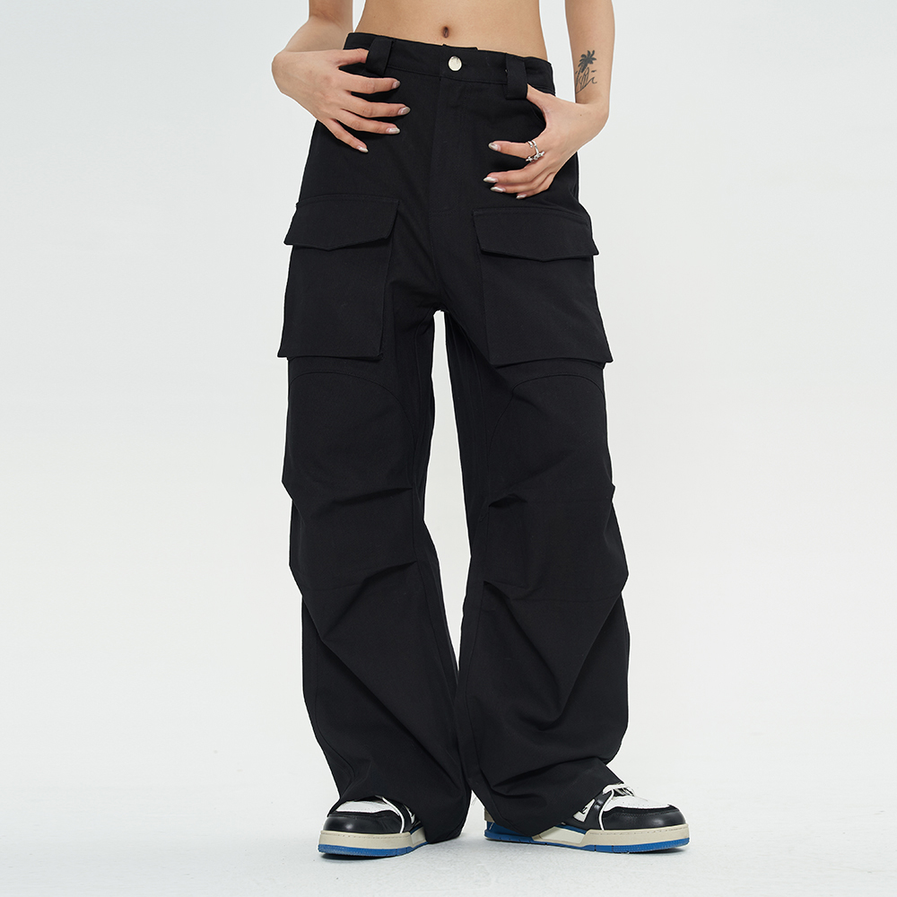 Title 5, Hip Hop Popular Pleated Wide Leg Workwear Pants...