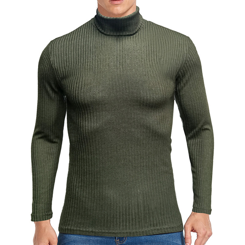 Title 1, Herren Pullover High-Neck Warmer Langarm T-Shir...