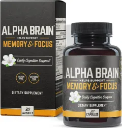 Alpha Brain Supplement Capsules - 30 Tablets - View 1