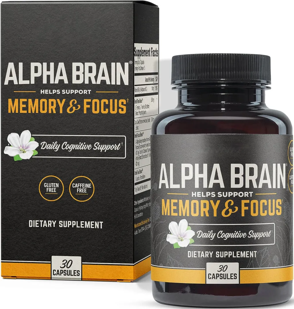 Alpha Brain Supplement Capsules - 30 Tablets