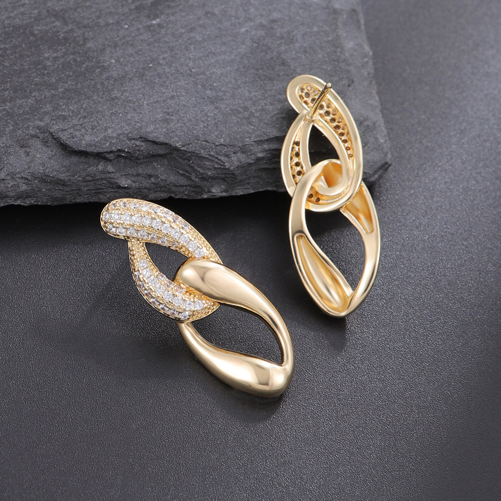 Retro Personality And Minimalism Chain Earrings