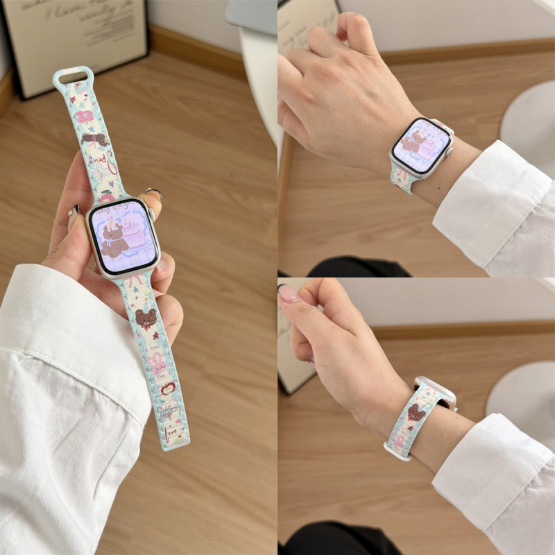 Illustrated Silicone Magnetic Watch Strap