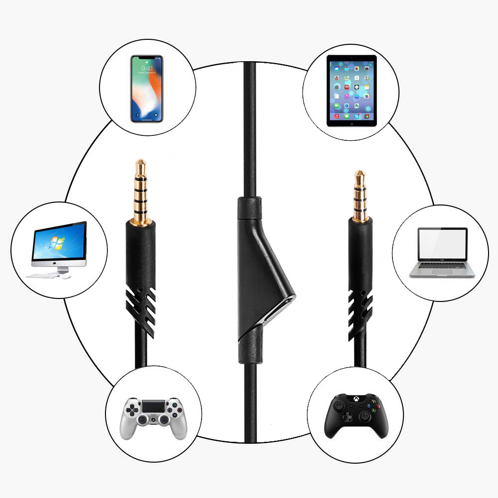 Title 5, Gaming Headset Audio Cable Black