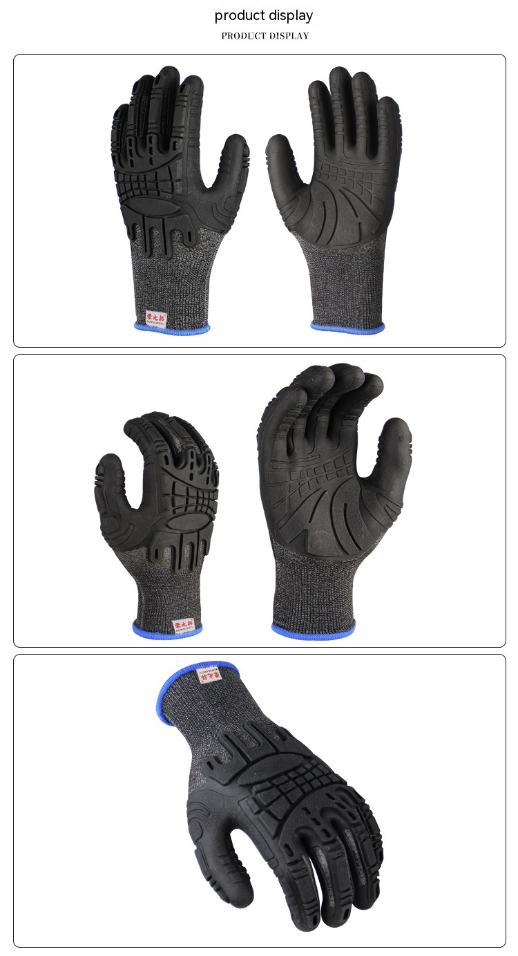 قفازات ناعمة ومنفَّسة من المطاط المشبع بـ TPE