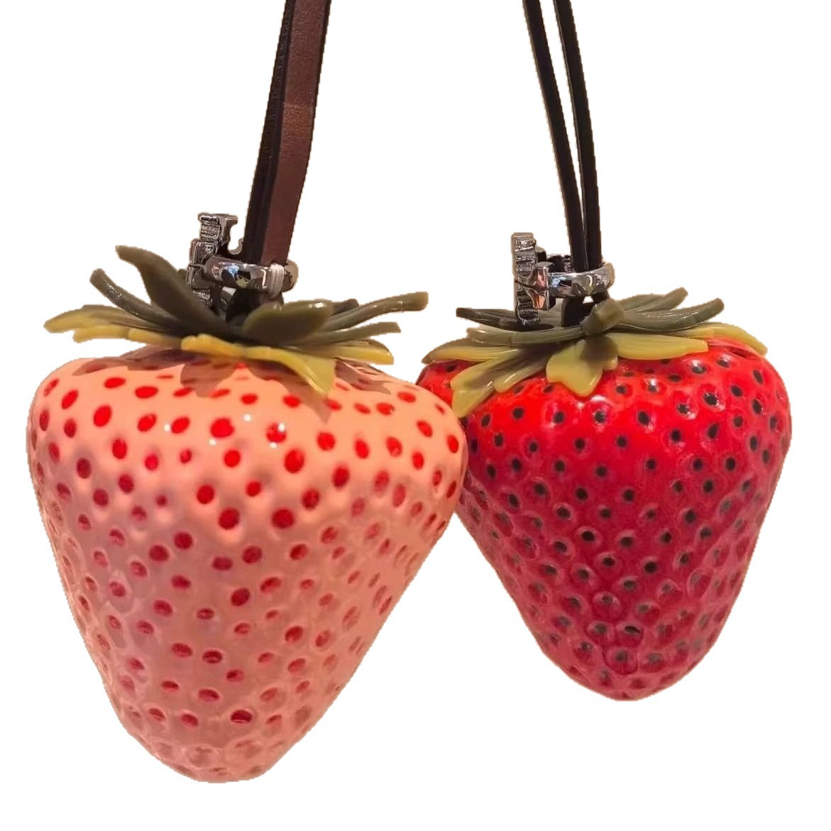 Niche-design Strawberry Pendant Keychain Bag Charm
