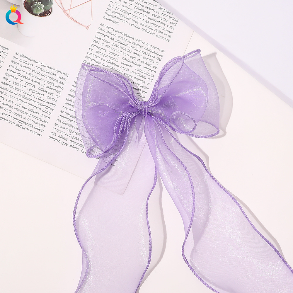 Bow Ribbon Duckbill Clip Super Fairy Breathable Side Clip