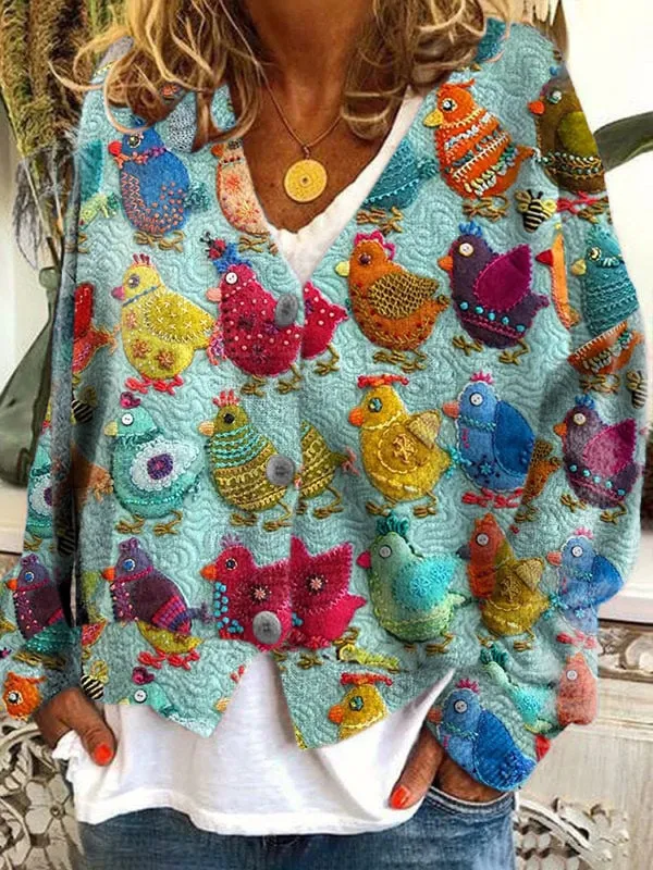 Abstract Printing Casual Cloak Coat Cardigan Sweater Ding639 - Shop at LoveMi