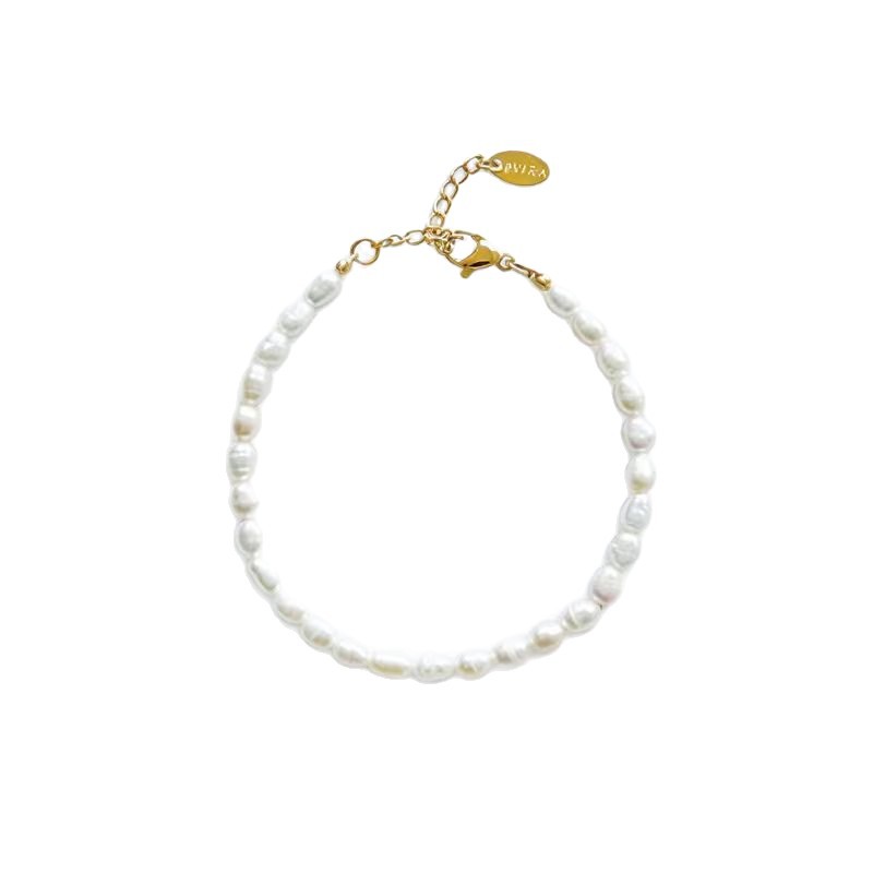 Retro Full-strand Small Pearl Bracelet And Necklace