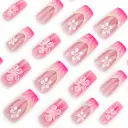 Short Ombre Square Nail Press-on Nails view 3