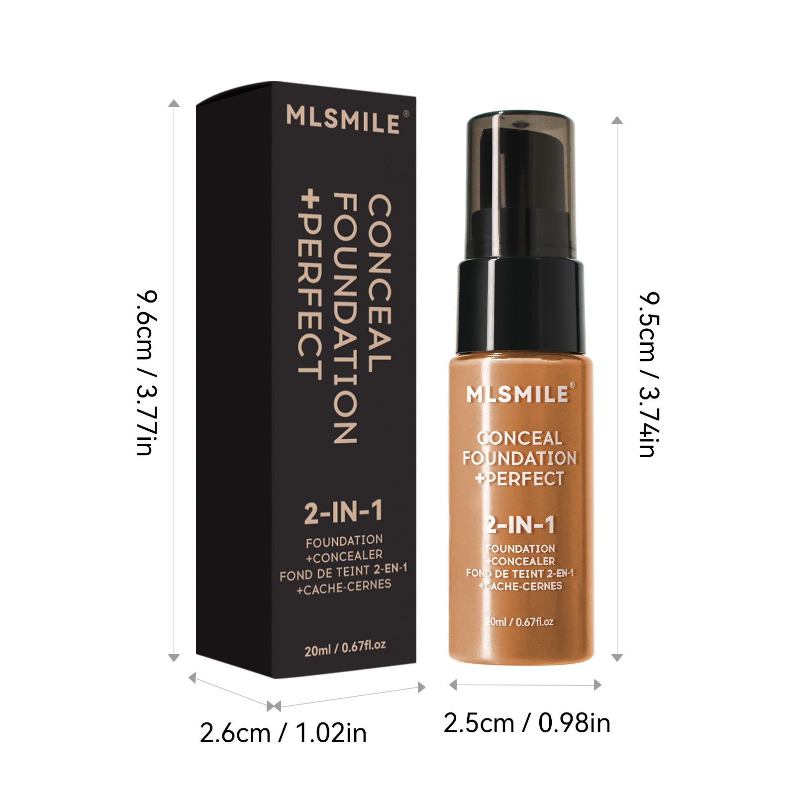 Moisturizing Long Lasting Smear-proof Makeup Concealing Foundation 4