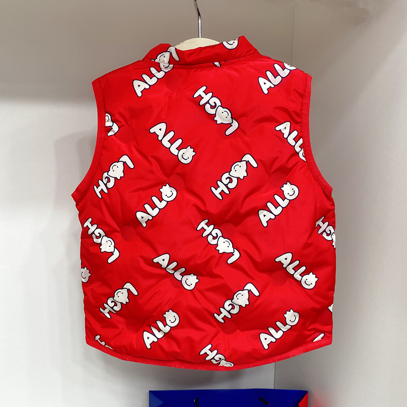 Title 13, Boys and Girls Full Printed Letters Down Vest...