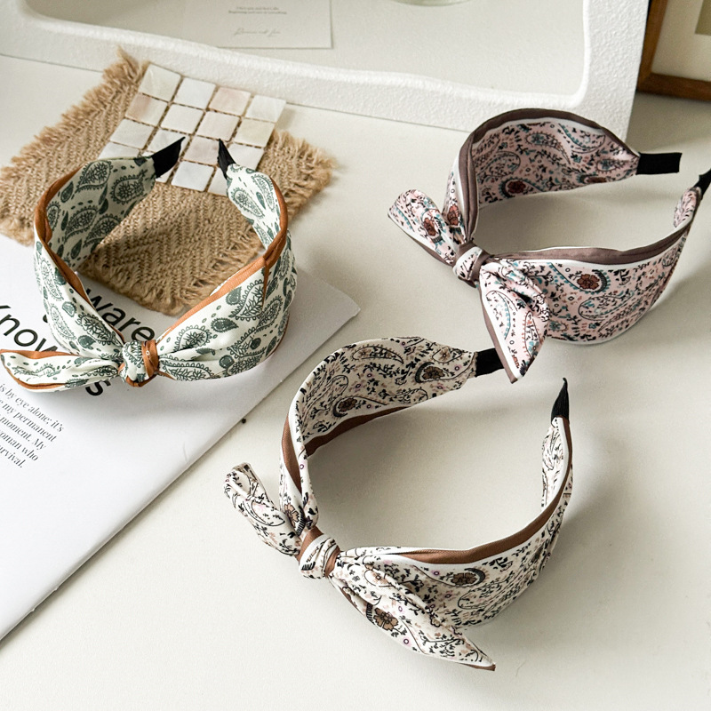Satin Paisley Boho Chic Hairband