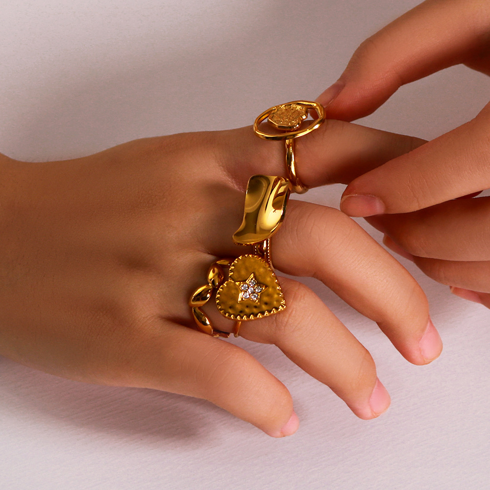 Overseas Sales Luxury High-End Heart-Shaped Ring