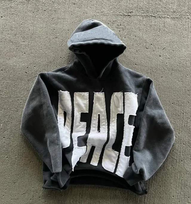 Personality Street Style Letters 3D Printing Gray - Shop at LoveMi