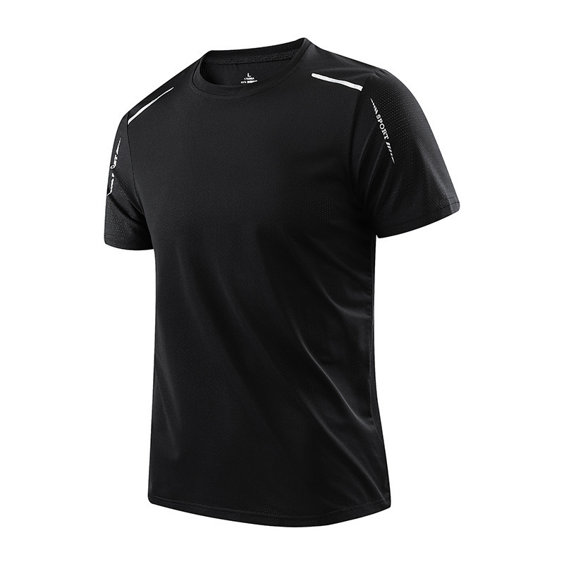 Summer Men's T-shirt Ice Silk Quick-drying Thin Short Sleeve
