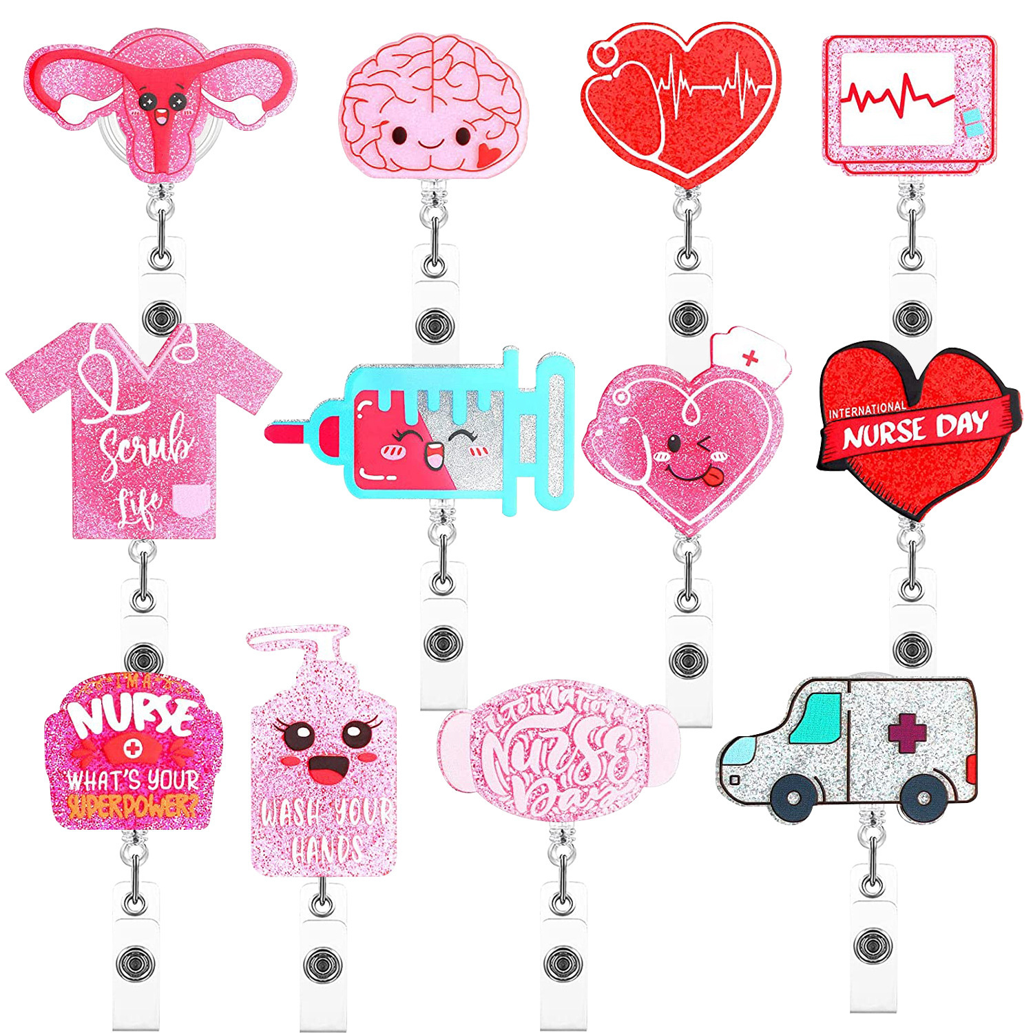 Title 4, Acrylic Uterus Love Clothes Syringe Mask Can Bu...