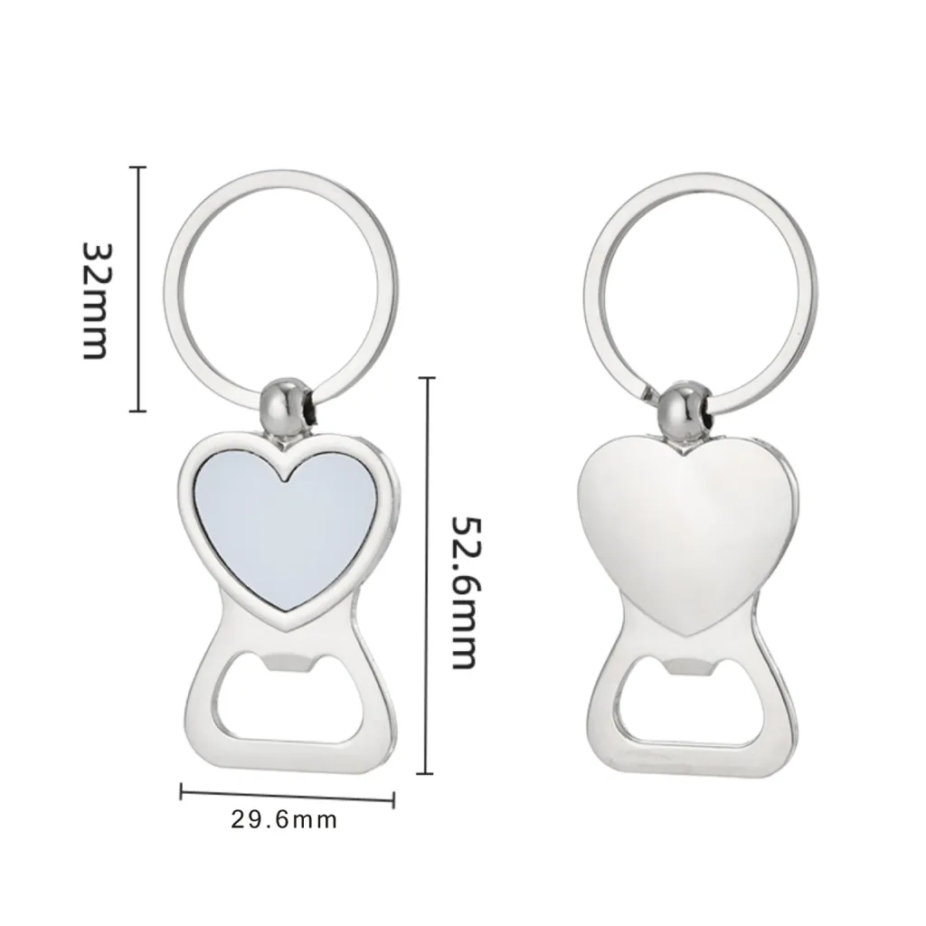 Metal Corkscrew Blank Thermal Transfer Keychain - A05