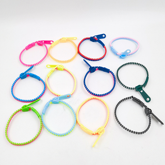 Candy-colored Children's Zipper Two-tone Bracelet
