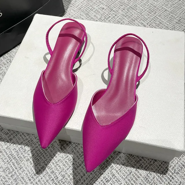 Women's Ankle strap Buckle Solid Color Sandals Red - Shop at LoveMi