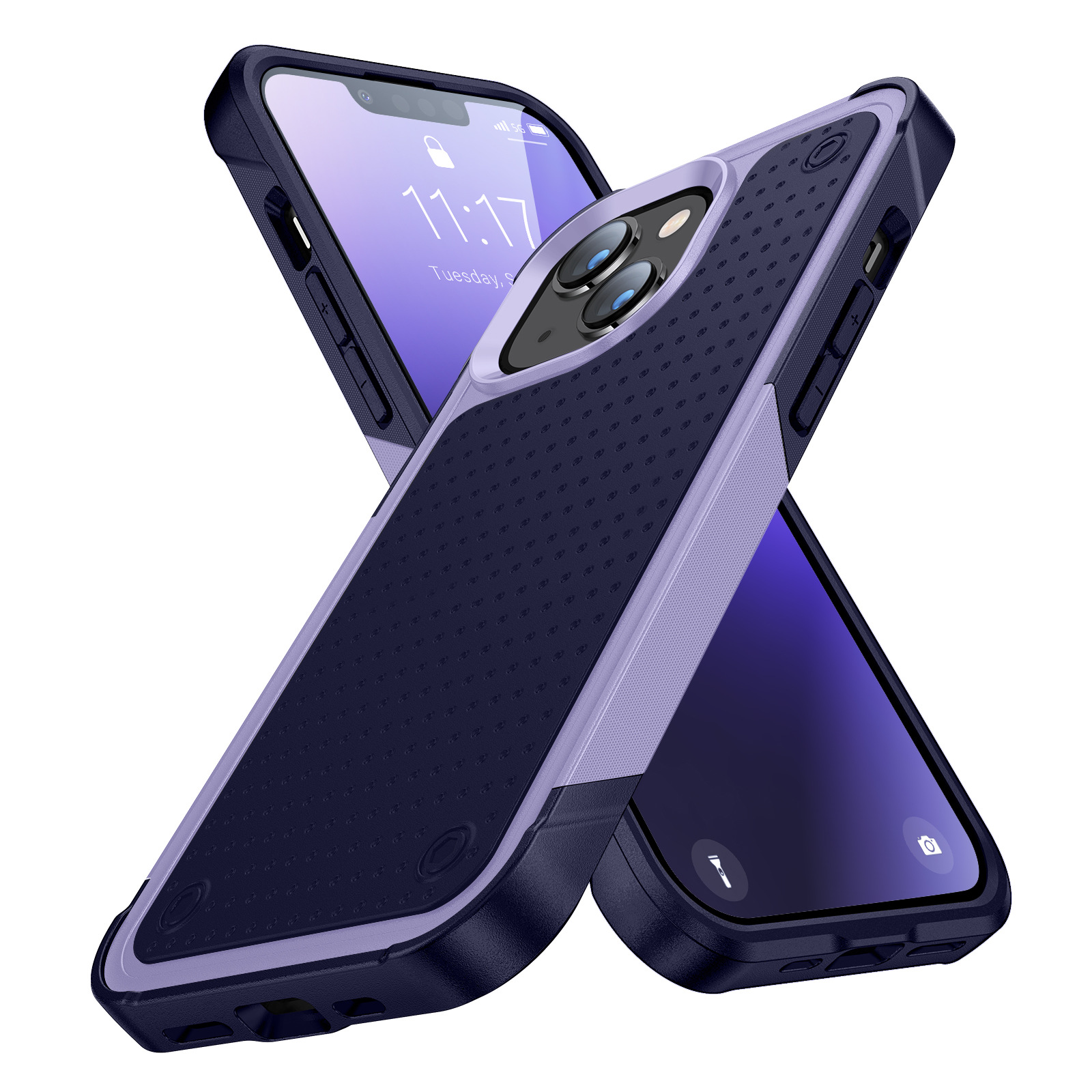 Creative Color Block Elegant Shatter-resistant Phone Case 3