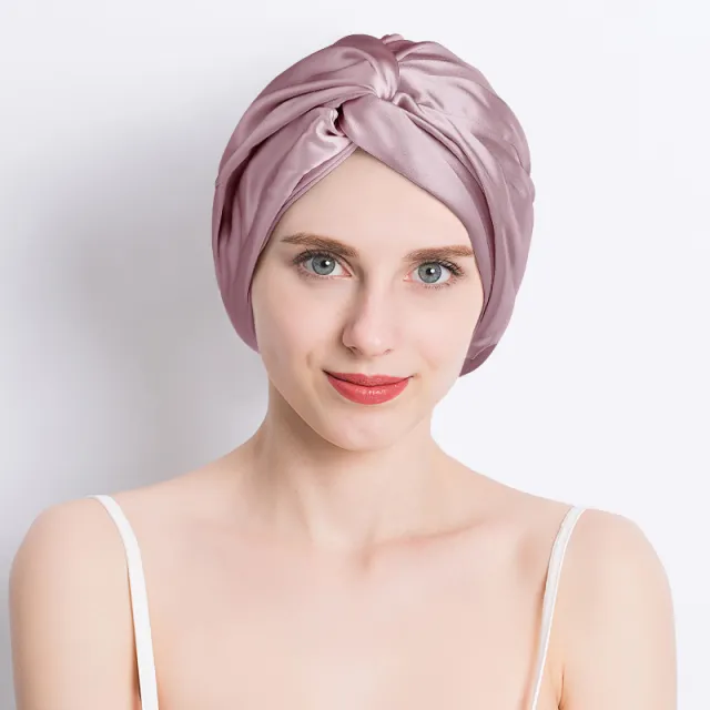 Seamless Silk Double layer Cross Nightcap Cameo - Shop at LoveMi