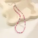 New Dopamine Candy-colored Rice-bead Necklace view 12