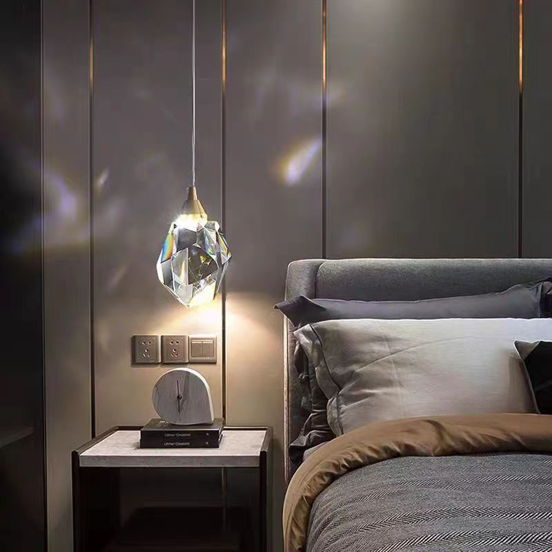 Bedroom Bedside Chandelier Modern Minimalist Aisle Corridor Crystal Lamp - Image 3