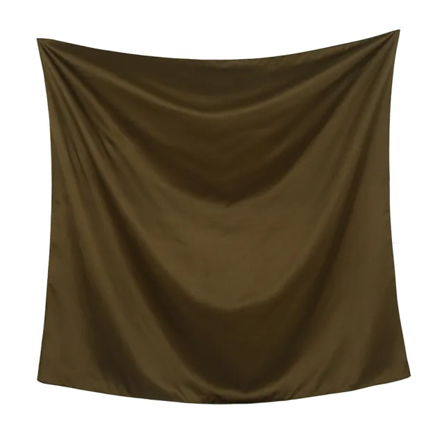 Malaysian Fashion Artificial Silk Subchromin Square Scarf Headcloth Women 22 Army Green - Shop at LoveMi
