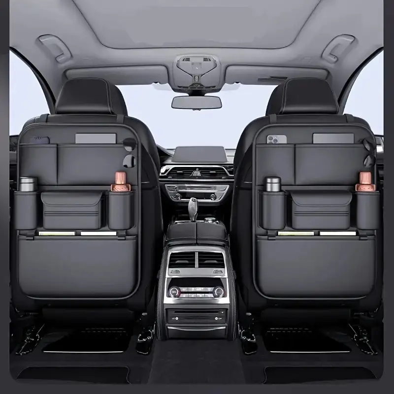 Car Seat Back Storage Buggy Bag Leather