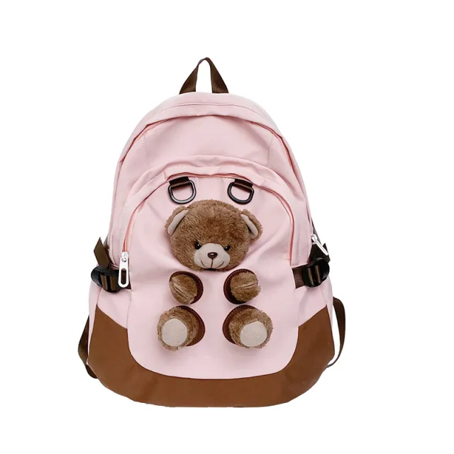 Children's Backpack Casual Patchwork Waterproof Pink - Shop at LoveMi