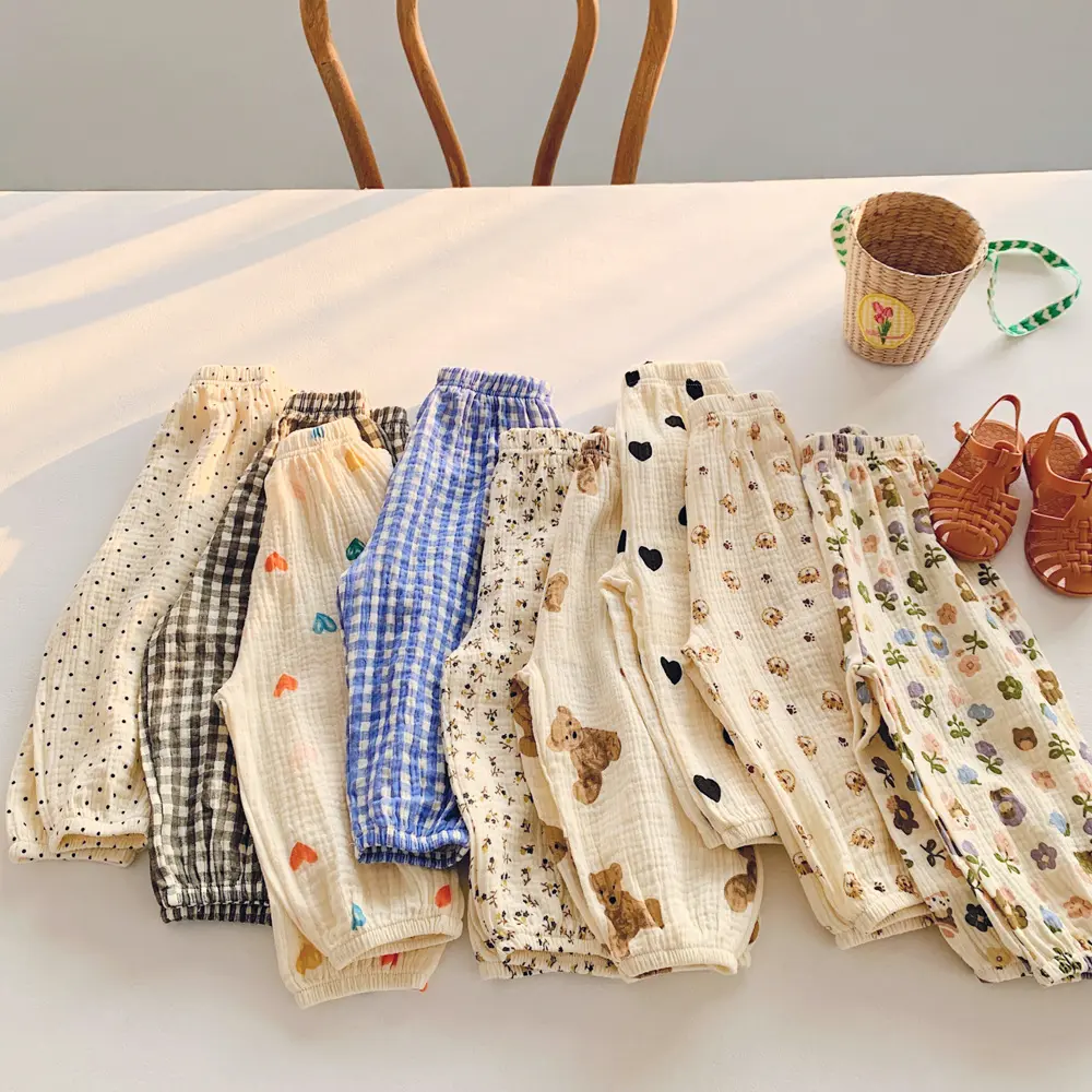 Korean Style Baby Anti-mosquito Pants Thin Cotton